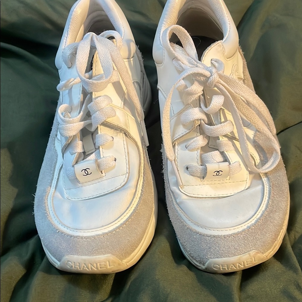 Chanel White Sneakers